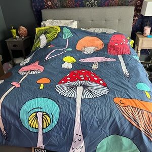 Mushroom Twin Duvet Cover